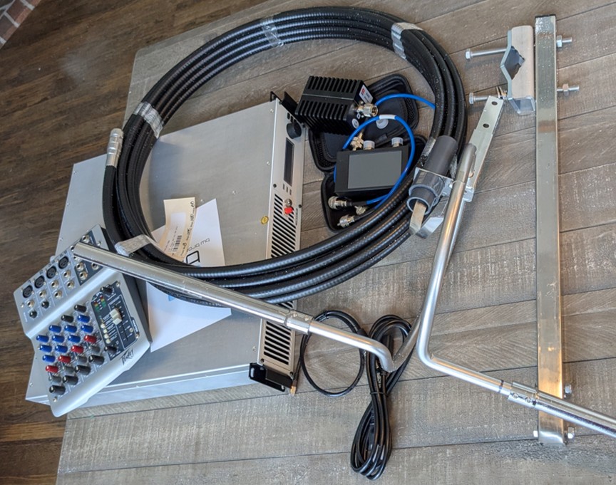 Radio Transmitter, Antenna, and Cabling